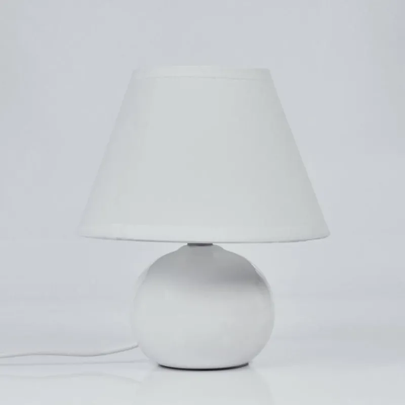 Lampes En Tissu-hofstein Lampe de table Bodin Blanc, 1 lumière