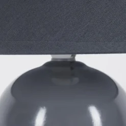 Lampes En Tissu-hofstein Lampe de table Bodin Gris, 1 lumière