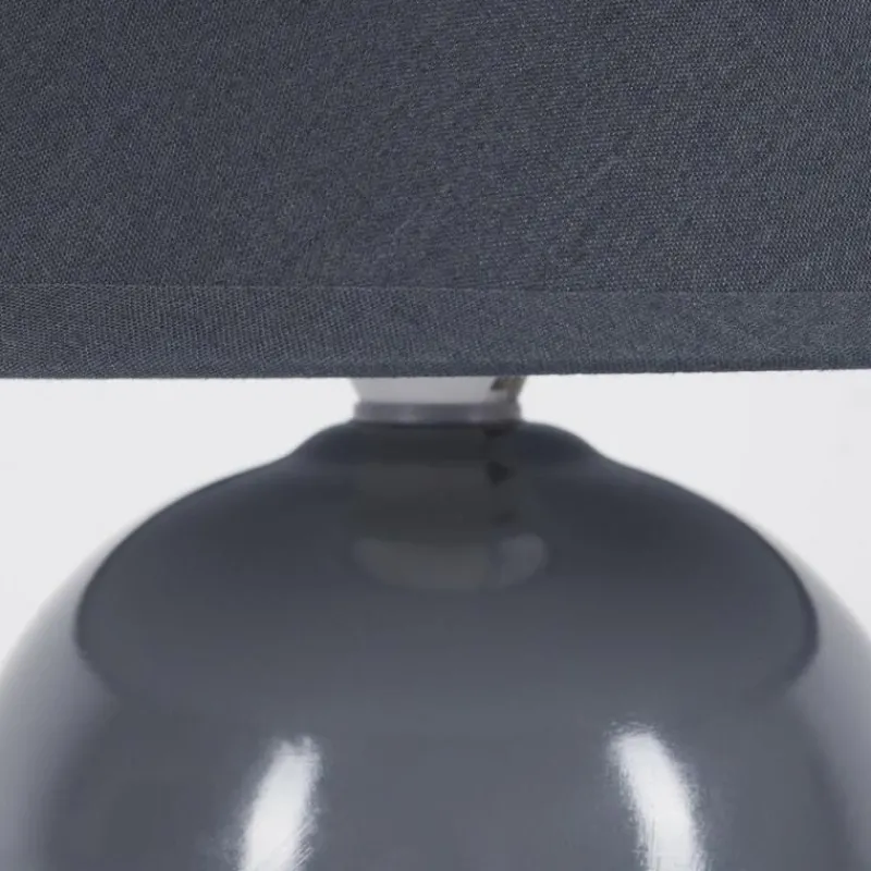 Lampes En Tissu-hofstein Lampe de table Bodin Gris, 1 lumière