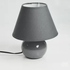 Lampes En Tissu-hofstein Lampe de table Bodin Gris, 1 lumière