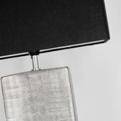 Lampes En Tissu-hofstein Lampe de table Boldrarias Chrome, Argenté, 1 lumière