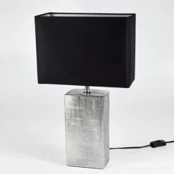 Lampes En Tissu-hofstein Lampe de table Boldrarias Chrome, Argenté, 1 lumière