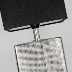 Lampes En Tissu-hofstein Lampe de table Boldrarias Chrome, Argenté, 1 lumière