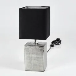 Lampes En Tissu-hofstein Lampe de table Boldrarias Chrome, Argenté, 1 lumière