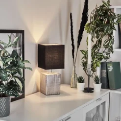 Lampes En Tissu-hofstein Lampe de table Boldrarias Chrome, Argenté, 1 lumière