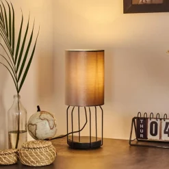 hofstein Lampe de table Bornalle Noir, 1 lumière* Lampes À Poser