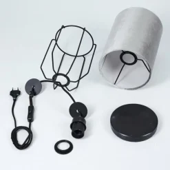 hofstein Lampe de table Bornalle Noir, 1 lumière* Lampes À Poser