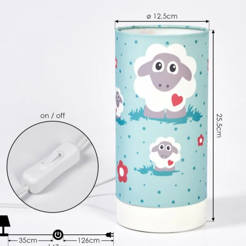 Lampes En Tissu-hofstein Lampe de table Brenets LED Blanc, 1 lumière