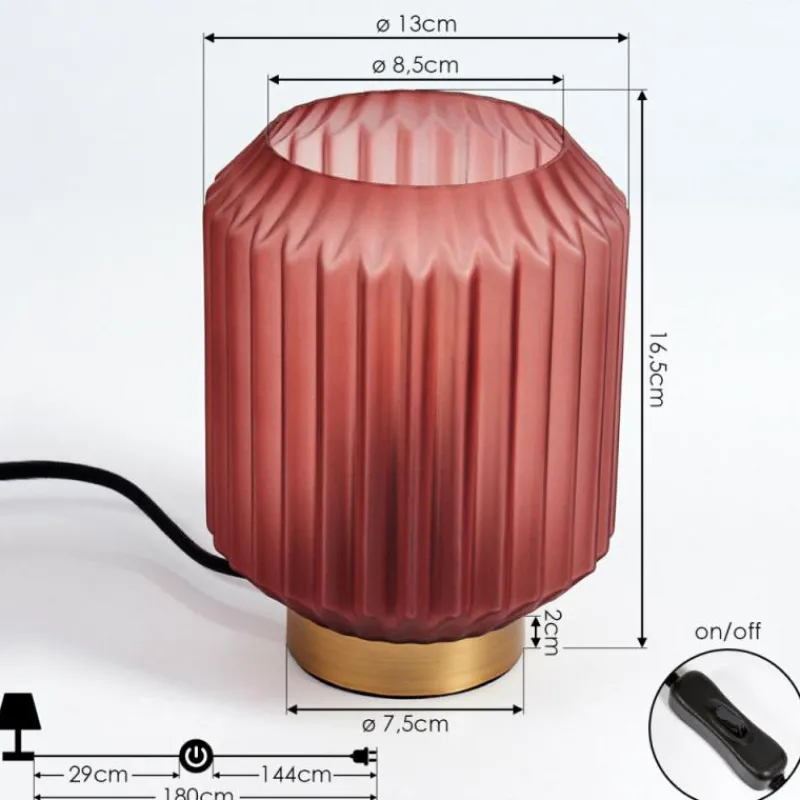 hofstein Lampe de table Briel Laiton, 1 lumière