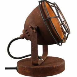 Lampes Industrielles-Luminaires Brilliant Lampe de table Brilliant Carmen Rouille, 1 lumière