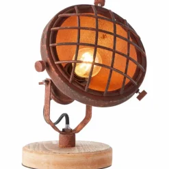 Lampes Industrielles-Luminaires Brilliant Lampe de table Brilliant Mila Rouille, 1 lumière