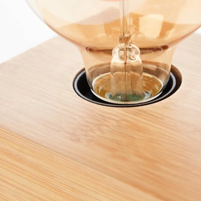 Luminaires Rustiques-Luminaires Brilliant Lampe de table Brilliant Armena Bois foncé, 1 lumière