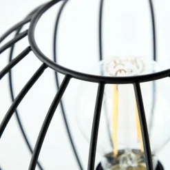 Luminaires Rustiques-Luminaires Brilliant Lampe de table Brilliant SORANA Bois foncé, Noir, 1 lumière