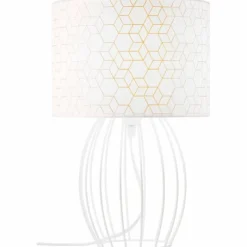 Lampes En Tissu-Luminaires Brilliant Lampe de table Brilliant Galance Blanc, 1 lumière