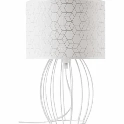 Lampes En Tissu-Luminaires Brilliant Lampe de table Brilliant Galance Blanc, 1 lumière