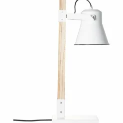Luminaires Scandinaves-Luminaires Brilliant Lampe de table Brilliant Plow Bois clair, Blanc, 1 lumière