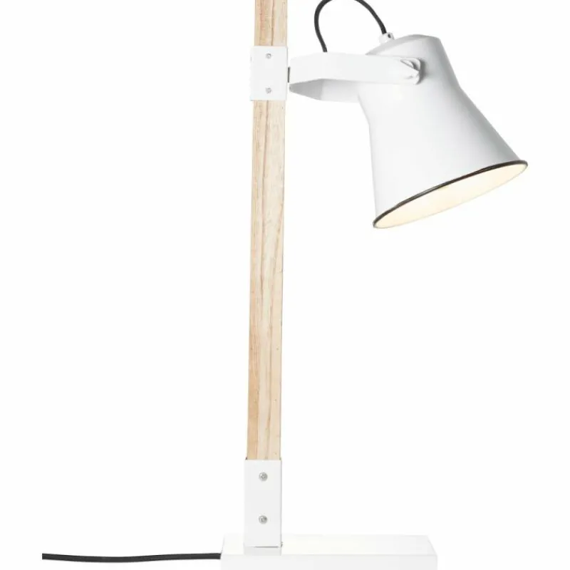 Luminaires Scandinaves-Luminaires Brilliant Lampe de table Brilliant Plow Bois clair, Blanc, 1 lumière
