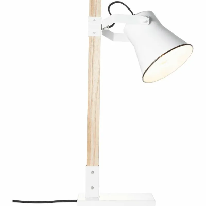 Luminaires Scandinaves-Luminaires Brilliant Lampe de table Brilliant Plow Bois clair, Blanc, 1 lumière