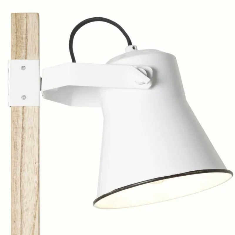 Luminaires Scandinaves-Luminaires Brilliant Lampe de table Brilliant Plow Bois clair, Blanc, 1 lumière