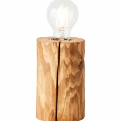 Luminaires Rustiques-Luminaires Brilliant Lampe de table Brilliant Trabo Bois clair, 1 lumière