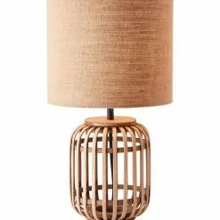 Lampes En Tissu-Luminaires Brilliant Lampe de table Brilliant Woodrow Écru, 1 lumière