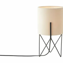 Lampes En Tissu-Luminaires Brilliant Lampe de table Brilliant Atami Noir, 1 lumière