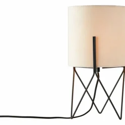 Lampes En Tissu-Luminaires Brilliant Lampe de table Brilliant Atami Noir, 1 lumière