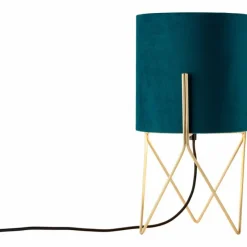 Lampes En Tissu-Luminaires Brilliant Lampe de table Brilliant Atami Or, 1 lumière