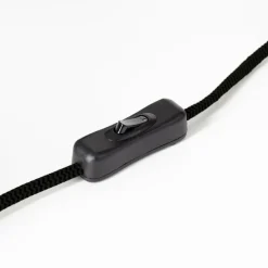 Luminaires Rustiques-Luminaires Brilliant Lampe de table Brilliant Nikka Noir, 1 lumière