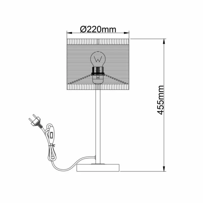 Luminaires Rustiques-Luminaires Brilliant Lampe de table Brilliant Raffy Noir, 1 lumière