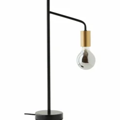 Lampes Dorées-Luminaires Brilliant Lampe de table Brilliant Kiel Or, Noir, 1 lumière