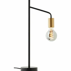 Lampes Dorées-Luminaires Brilliant Lampe de table Brilliant Kiel Or, Noir, 1 lumière