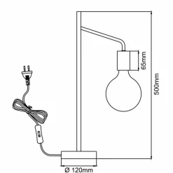 Lampes Dorées-Luminaires Brilliant Lampe de table Brilliant Kiel Or, Noir, 1 lumière