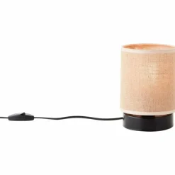 Lampes En Tissu-Luminaires Brilliant Lampe de table Brilliant Aniela Noir, 1 lumière