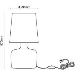 Luminaires Brilliant Lampe de table Brilliant Hydra Bleu, 1 lumière