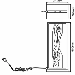 Luminaires Scandinaves-Luminaires Brilliant Lampe de table Brilliant Chaumont LED Écru, Noir, 1 lumière