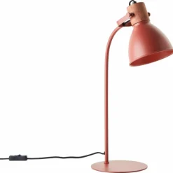 Luminaires Scandinaves-Luminaires Brilliant Lampe de table Brilliant Erena Rouge, 1 lumière