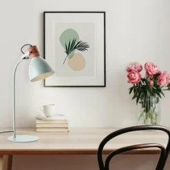 Luminaires Scandinaves-Luminaires Brilliant Lampe de table Brilliant Erena Vert, 1 lumière