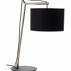Lampes En Tissu-Luminaires Brilliant Lampe de table Brilliant Annice Or, Noir, 1 lumière