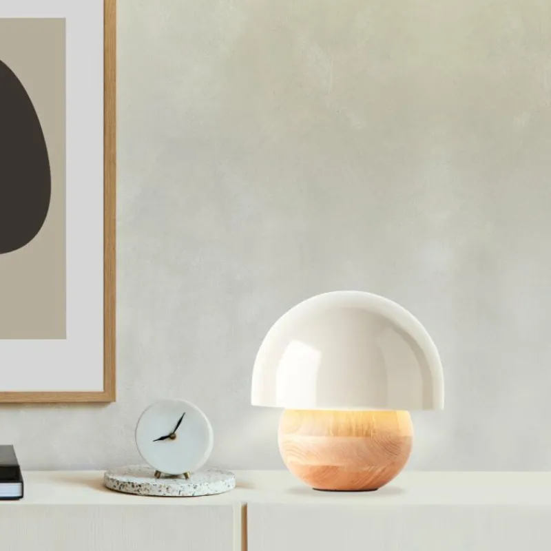 Luminaires Scandinaves-Luminaires Brilliant Lampe de table Brilliant Nalam Écru, 1 lumière