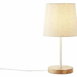Lampes En Tissu-Luminaires Brilliant Lampe de table Brilliant Lunde Écru, Blanc, 1 lumière
