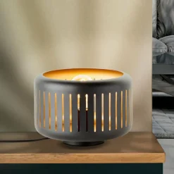 Lampes Dorées-Luminaires Brilliant Lampe de table Brilliant Tyas Noir, 1 lumière