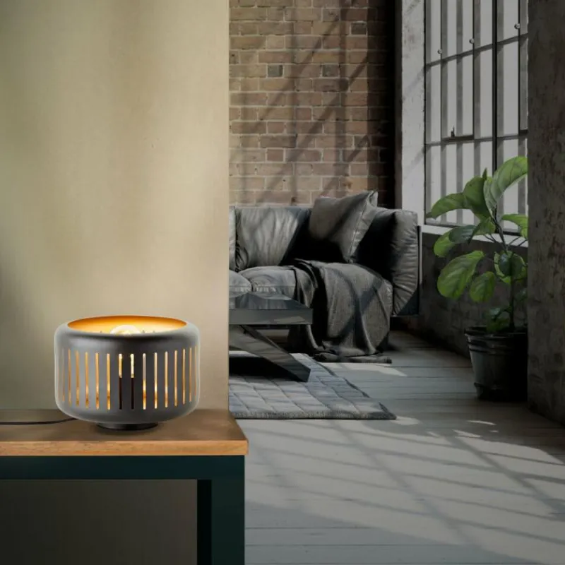 Lampes Dorées-Luminaires Brilliant Lampe de table Brilliant Tyas Noir, 1 lumière