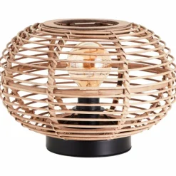 Luminaires Scandinaves-Luminaires Brilliant Lampe de table Brilliant Woodball Noir, 1 lumière