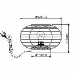 Luminaires Scandinaves-Luminaires Brilliant Lampe de table Brilliant Woodball Noir, 1 lumière