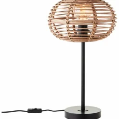 Luminaires Scandinaves-Luminaires Brilliant Lampe de table Brilliant Woodball Noir, 1 lumière