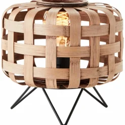 Luminaires Rustiques-Luminaires Brilliant Lampe de table Brilliant Woodline Noir, 1 lumière