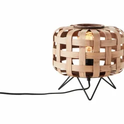 Luminaires Rustiques-Luminaires Brilliant Lampe de table Brilliant Woodline Noir, 1 lumière