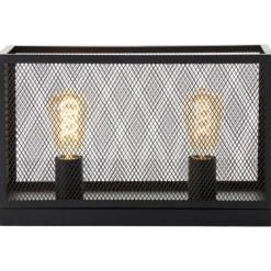 Luminaires Scandinaves-Luminaires Brilliant Lampe de table Brilliant Maze Noir, 2 lumières