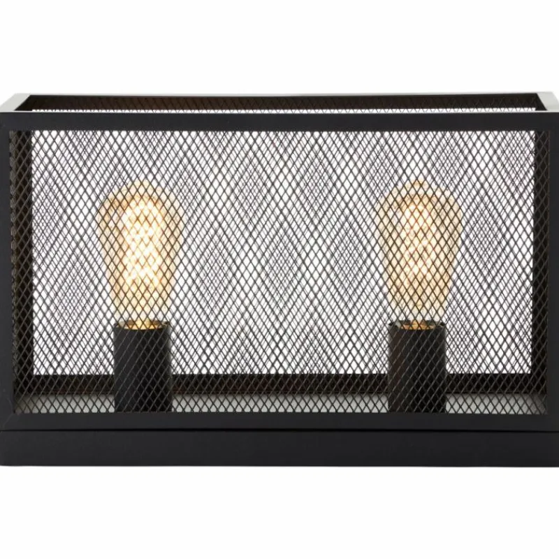 Luminaires Scandinaves-Luminaires Brilliant Lampe de table Brilliant Maze Noir, 2 lumières